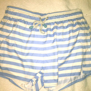 Oiler & Broiler Blue/White Striped Swim Trunk